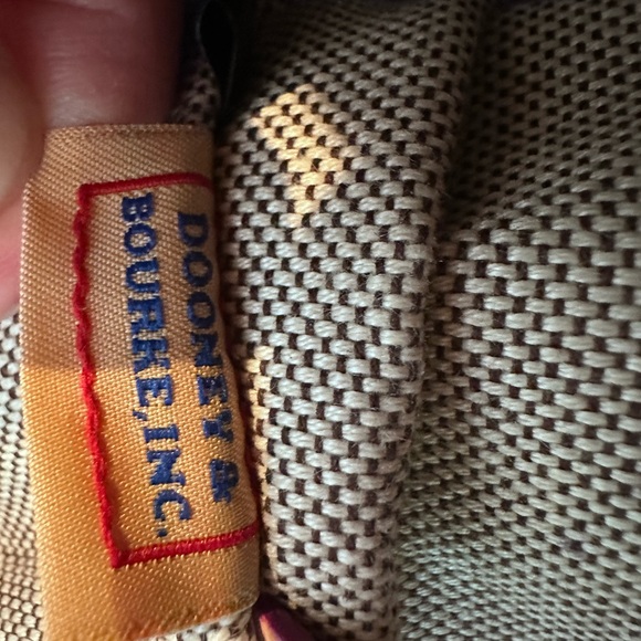 Vintage Dooney & Bourke Lavender Pebble Grain Leather Satchel - Vachetta Trim - Picture 7 of 9